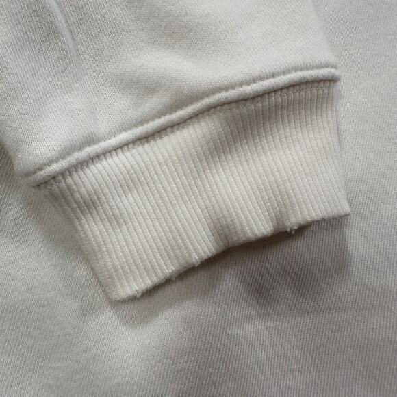Aerie Happy Henley Everyday Polo Oversized Sweatshirt Size Small White Oversized - Picture 10 of 10